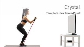  Presentation with resistance - Amazing presentation theme having full-length-profile-shot backdrop and a white colored foreground