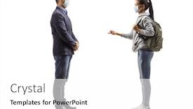  Presentation with medical student - Amazing presentation having full-length-profile-shot backdrop and a white colored foreground