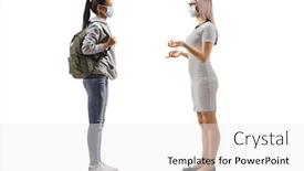  Presentation with medical student - Audience pleasing PPT theme consisting of full-length-profile-shot backdrop and a white colored foreground