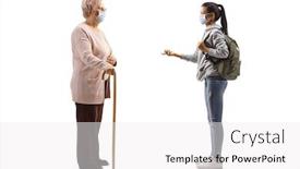  Presentation with medical student - Amazing slide deck having full-length-profile-shot backdrop and a white colored foreground