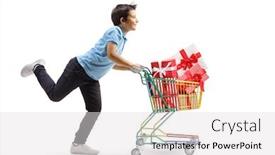  Presentation with shot - Cool new presentation theme with full-length-profile-shot backdrop and a light gray colored foreground