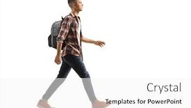  Presentation with shot - Beautiful theme featuring full-length-profile-shot backdrop and a white colored foreground