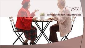  Presentation with shot - Audience pleasing slides consisting of full-length-profile-shot backdrop and a lemonade colored foreground