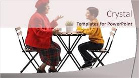  Presentation with shot - Audience pleasing theme consisting of full-length-profile-shot backdrop and a lemonade colored foreground