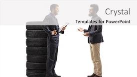  Presentation with auto - Amazing slides having full-length-profile-shot backdrop and a white colored foreground