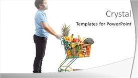  Presentation with food mask - Slides with full-length-profile-shot background and a white colored foreground