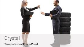  Presentation with shot - PPT theme enhanced with full-length-profile-shot background and a white colored foreground