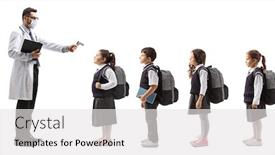  Presentation with temperature - Beautiful slide set featuring full-length-profile-shot backdrop and a white colored foreground