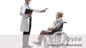  Presentation with temperature - Beautiful slide deck featuring full-length-profile-shot backdrop and a light gray colored foreground