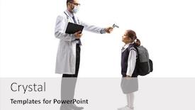  Presentation with temperature - Cool new PPT layouts with full-length-profile-shot backdrop and a light gray colored foreground