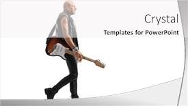  Presentation with punk - Audience pleasing presentation design consisting of full-length-profile-shot backdrop and a white colored foreground