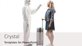  Presentation with hazmat - Audience pleasing presentation consisting of full-length-profile-shot backdrop and a light gray colored foreground