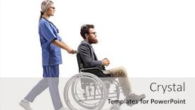  Presentation with shot - PPT layouts having full-length-profile-shot background and a light gray colored foreground