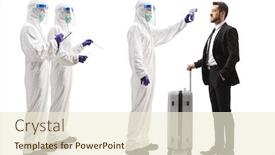  Presentation with shot - Colorful PPT theme enhanced with full-length-profile-shot backdrop and a cream colored foreground