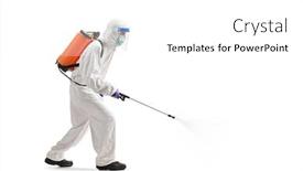  Presentation with hazmat - Presentation having full-length-profile-shot background and a white colored foreground
