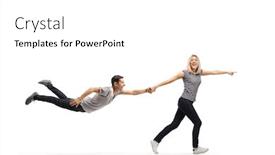  Presentation with construction company profile - Amazing presentation theme having full-length-profile-shot backdrop and a white colored foreground