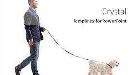  Presentation with poodle - Presentation theme enhanced with full-length-profile-shot background and a white colored foreground