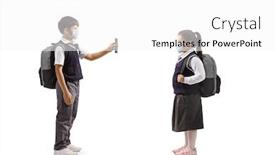  Presentation with masks - Slide set enhanced with full-length-profile-shot background and a white colored foreground