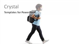  Presentation with shot - Amazing presentation having full-length-profile-shot backdrop and a white colored foreground