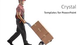  Presentation with truck - Slide set with full-length-profile-shot background and a white colored foreground