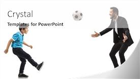  Presentation with shot - Cool new slides with full-length-profile-shot backdrop and a white colored foreground