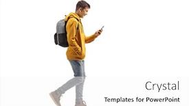  Presentation with shot - PPT theme with full-length-profile-shot background and a white colored foreground