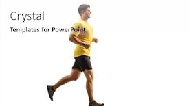  Presentation with black yellow - Colorful PPT theme enhanced with full-length-profile-shot backdrop and a white colored foreground