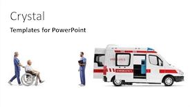  Presentation with elderly - PPT theme having full-length-profile-shot background and a white colored foreground