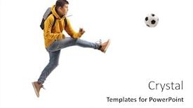  Presentation with shot - Presentation theme with full-length-profile-shot background and a white colored foreground