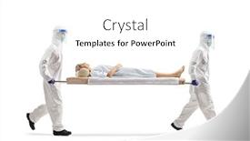  Presentation with healthcare workers - Amazing slide set having full-length-profile-shot backdrop and a white colored foreground