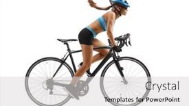  Presentation with shot - Cool new PPT layouts with full-length-profile-shot backdrop and a light gray colored foreground