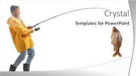  Presentation with fisherman - Slide set having full-length-profile-shot background and a white colored foreground