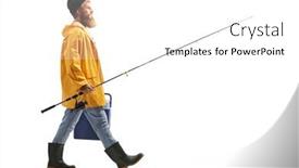  Presentation with fridge - Audience pleasing PPT theme consisting of full-length-profile-shot backdrop and a white colored foreground