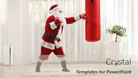  Presentation with santa - Cool new slides with full-length-profile-shot backdrop and a lemonade colored foreground