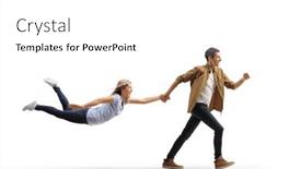  Presentation with construction company profile - Cool new PPT layouts with full-length-profile-shot backdrop and a white colored foreground