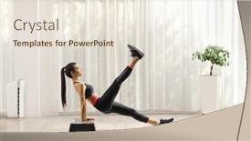  Presentation with step - Theme featuring full-length-profile-shot background and a lemonade colored foreground