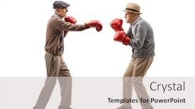  Presentation with shot - PPT theme with full-length-profile-shot background and a light gray colored foreground