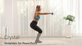  Presentation with shot - Amazing presentation theme having full-length-profile-shot backdrop and a soft green colored foreground