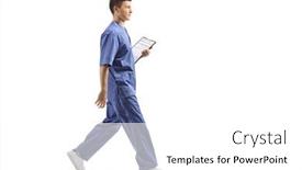  Presentation with shot - Audience pleasing PPT layouts consisting of full-length-profile-shot backdrop and a white colored foreground