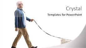  Presentation with shot - Slides consisting of full-length-profile-shot background and a white colored foreground