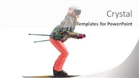  Presentation with shot - Audience pleasing theme consisting of full-length-profile-shot backdrop and a white colored foreground