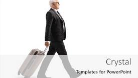  Presentation with shot - Slide deck having full-length-profile-shot background and a white colored foreground