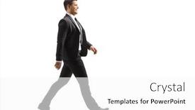  Presentation with shot - Beautiful PPT theme featuring full-length-profile-shot backdrop and a white colored foreground