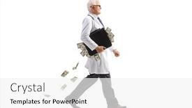  Presentation with bag - Theme having full-length-profile-shot background and a white colored foreground