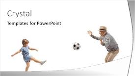  Presentation with shot - PPT theme having full-length-profile-shot background and a  colored foreground