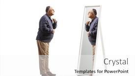  Presentation with shot - Presentation having full-length-profile-shot background and a  colored foreground