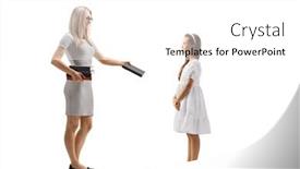  Presentation with shot - PPT layouts featuring full-length-profile-shot background and a  colored foreground