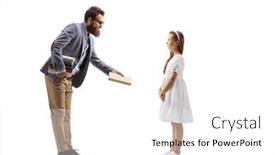  Presentation with shot - Presentation featuring full-length-profile-shot background and a  colored foreground