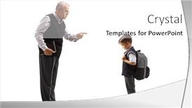  Presentation with teacher - Presentation enhanced with full-length-profile-shot background and a white colored foreground