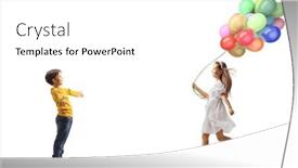  Presentation with shot - Theme consisting of full-length-profile-shot background and a white colored foreground